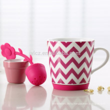 Дешевые керамическая кружка с цветочным чайный набор